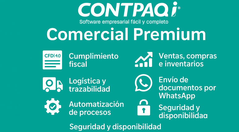 Ventajas de usar CONTPAQi Comercial Premium