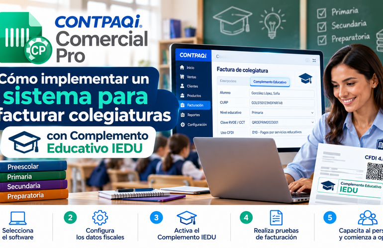 Cómo implementar un sistema para facturar colegiaturas con Complemento Educativo IEDU