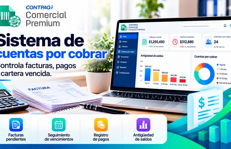 Sistema de cuentas por cobrar: cómo controlar facturas, pagos y cartera vencida