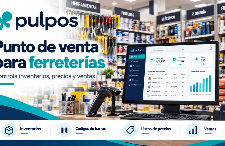 Punto de venta para ferreterías: controla inventarios, precios, productos y ventas